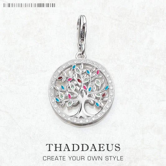 Tree of life silver hänge med stenar 925 Sterling Silver