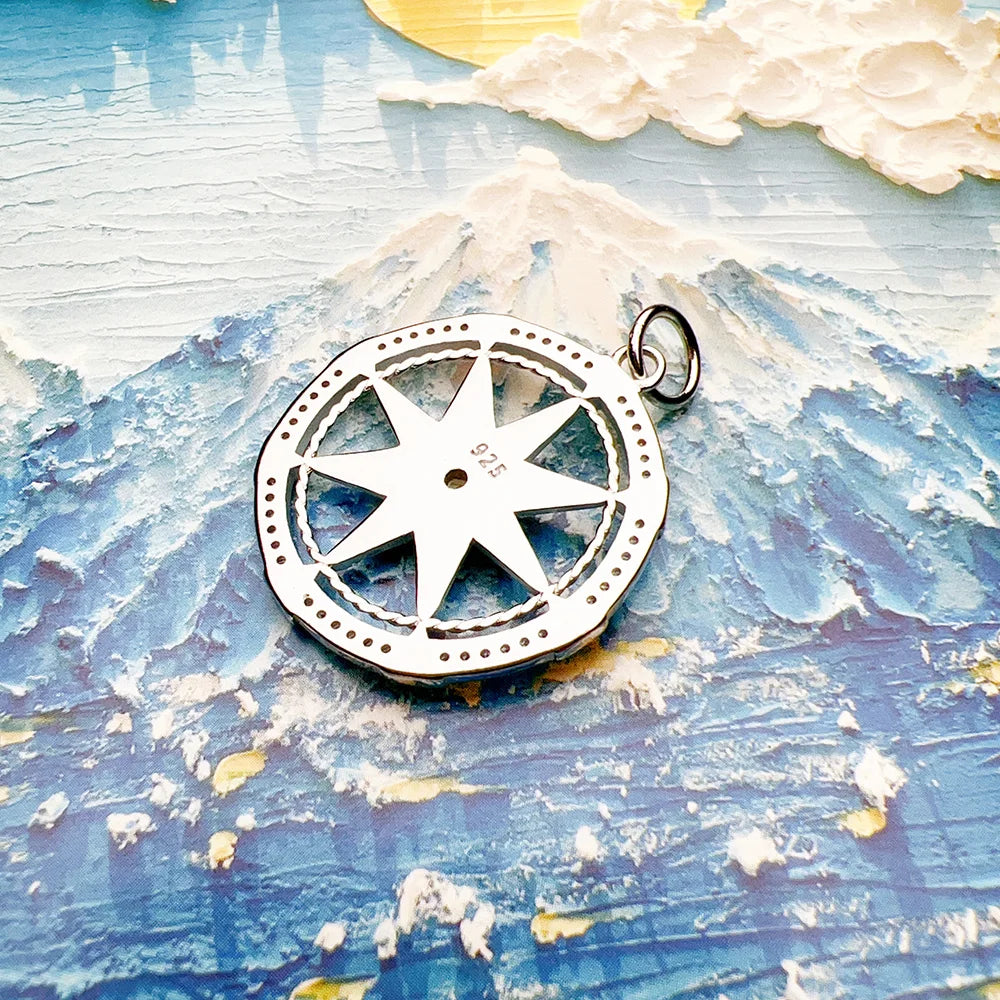 Compass Hänge 925 Sterling Silver